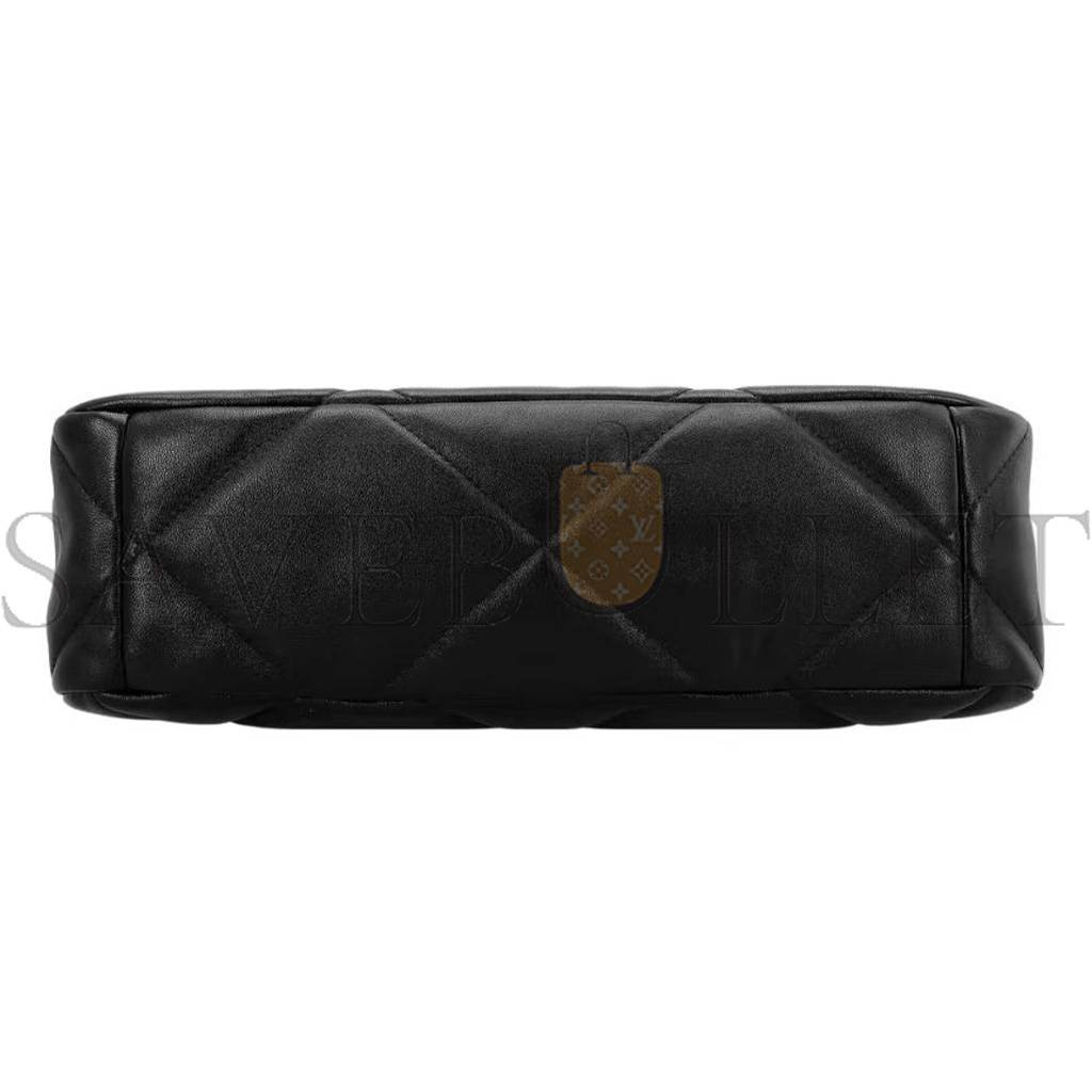 Ch*el 19 bag medium silver buckle chain handle flip bag as1161 (30*20*10cm)